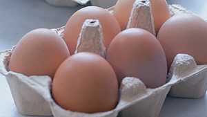 Locally produced barn eggs (chicken)