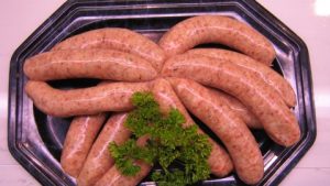 Pork Sausages with apple & chestnuts
